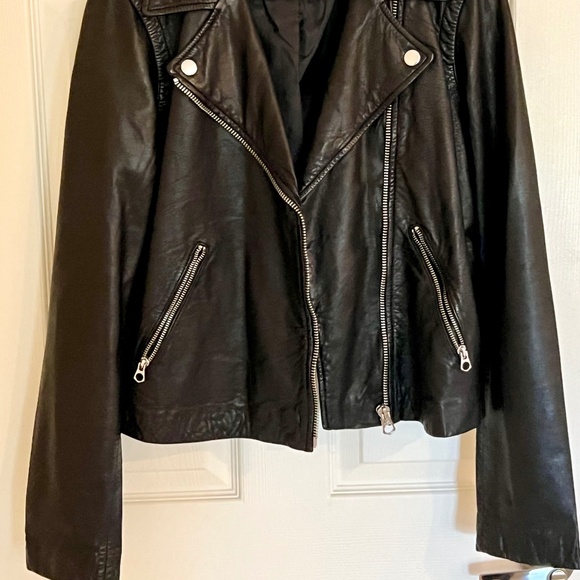 NWOT Madewell Washed Leather Motorcycle Jacket - Picture 2 of 16